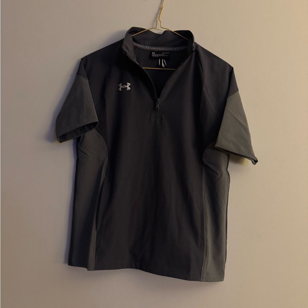 Under Armour Kids Black and Gray Polo